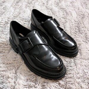 Calvin Klein Black Giya Lug Loafer Women's Size 8